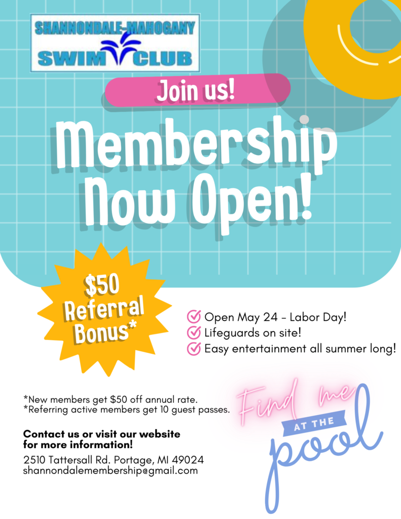 Referral bonus. Discount of $50 when joining the pool from a referral of a member in the pool.